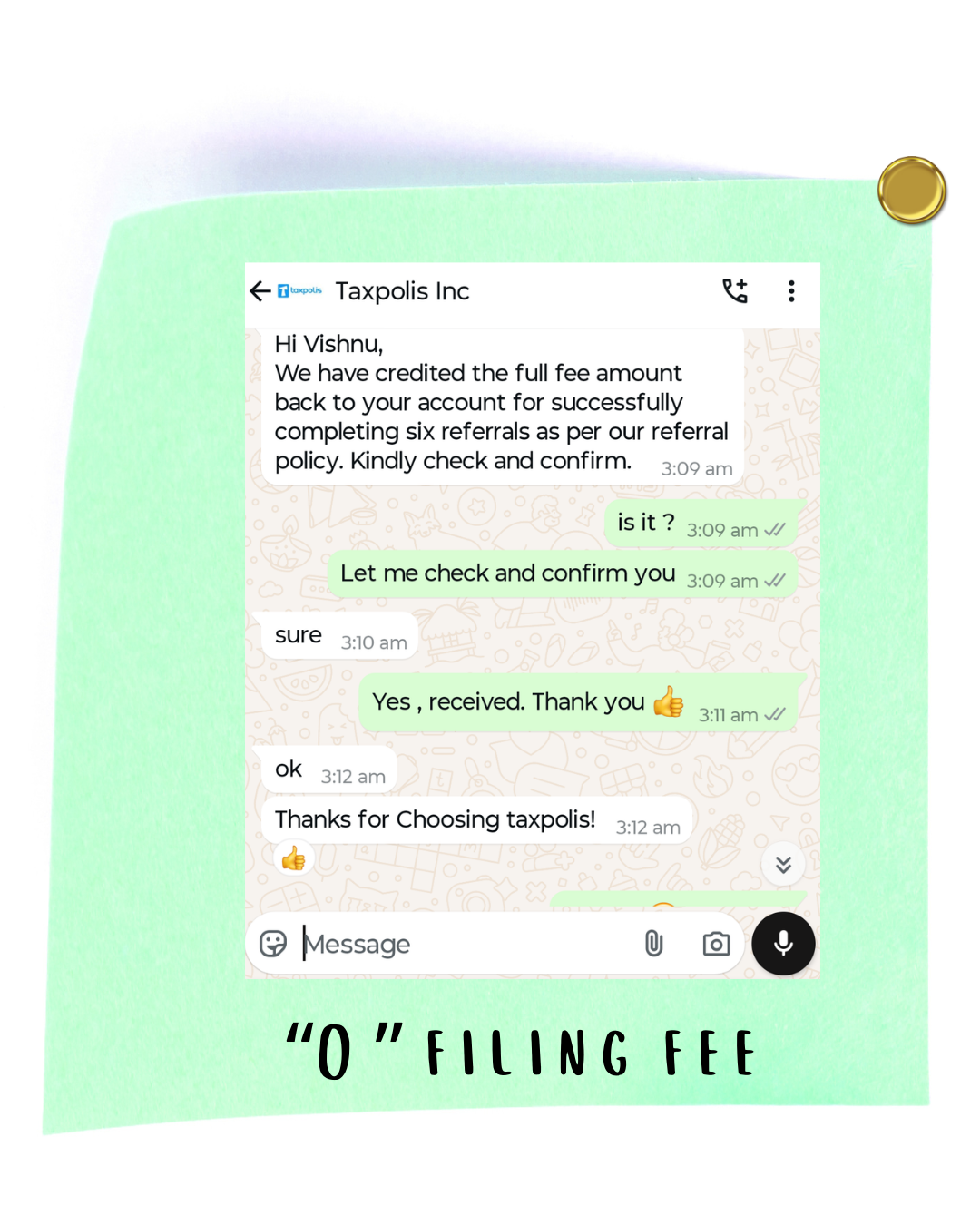 Taxpolis Customer Review